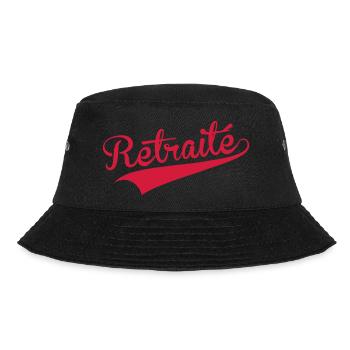 Retirement Pensioner Ruhestand Rentner Retraite - Bucket Hat - black - Front - Lela (165cm)