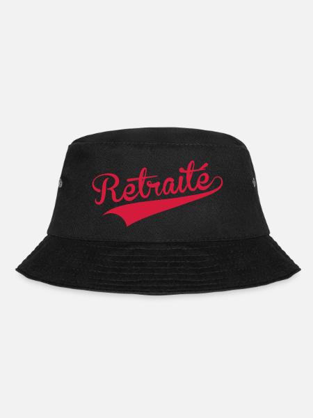 Retirement Pensioner Ruhestand Rentner Retraite - Bucket Hat - black