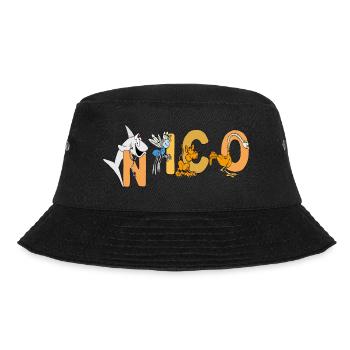 Nico - Bucket Hat - Schwarz - Vorne - Lela (165cm)