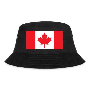 Kanada Flagge - Bucket Hat - Schwarz - Vorne - Lela (165cm)