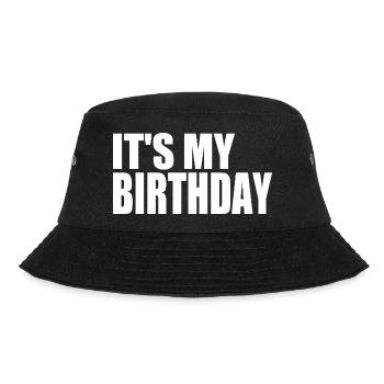 ITS MY BIRTHDAY - Bucket Hat - black - Front - Lela (165cm)