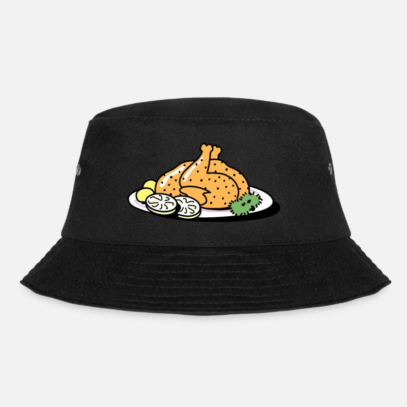 Brathähnchen - Bucket Hat - Schwarz