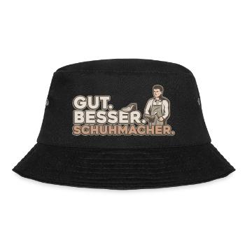 Gut Besser Schuhmacher Schuster - Bucket Hat - Schwarz - Vorne - Lela (165cm)