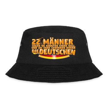 Deutschland Fußball Gewinner. - Bucket Hat - Schwarz - Vorne - Lela (165cm)