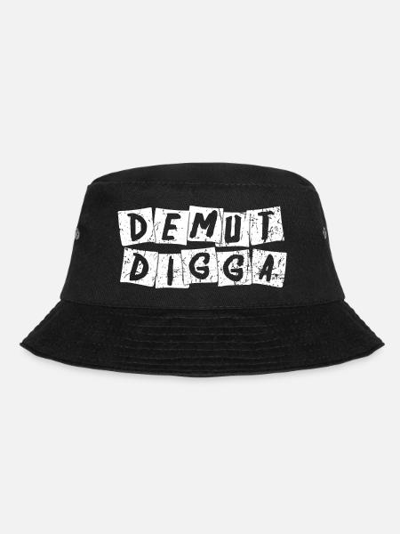 Demut Digga - Bucket Hat - Schwarz