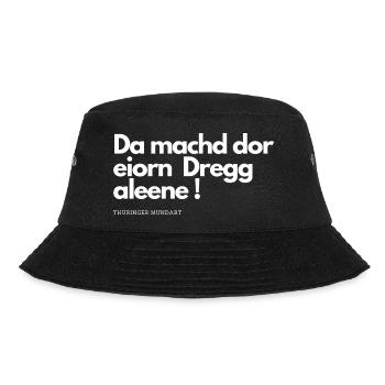 Thüringer Mundart 46 - Bucket Hat - Schwarz - Vorne - Lela (165cm)