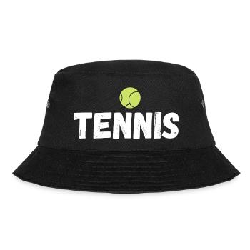 tennis / tennis / tennis players / tennis games - Bucket Hat - black - Front - Lela (165cm)