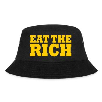 Eat the rich - Bucket Hat - black - Front - Lela (165cm)
