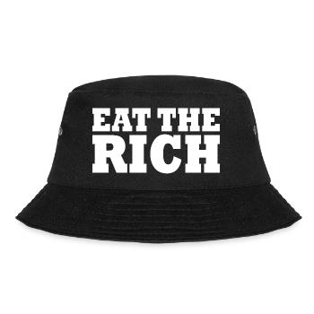 Eat the rich - Bucket Hat - black - Front - Lela (165cm)