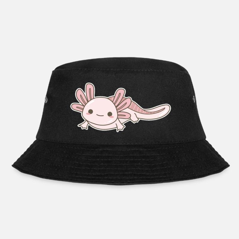 Axolotl - Bucket Hat - Schwarz