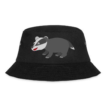 Dachs - Bucket Hat - Schwarz - Vorne - Lela (165cm)