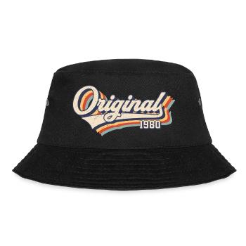 Original 1980 Vintage 41st Birthday Gift - Bucket Hat - black - Front - Lela (165cm)