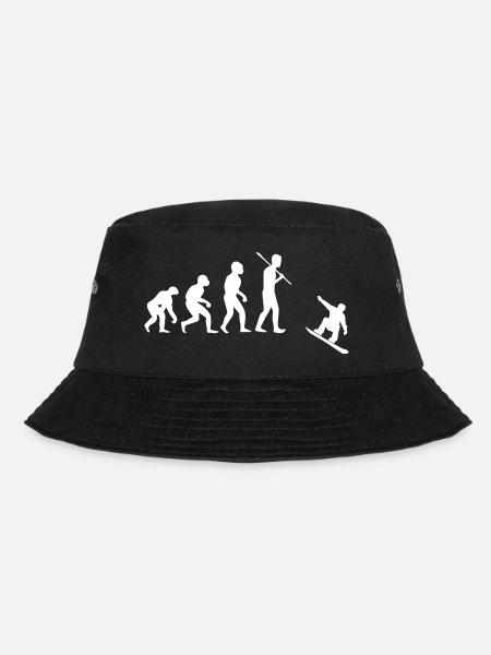 Snowboard Snowboarder - Bucket Hat - black