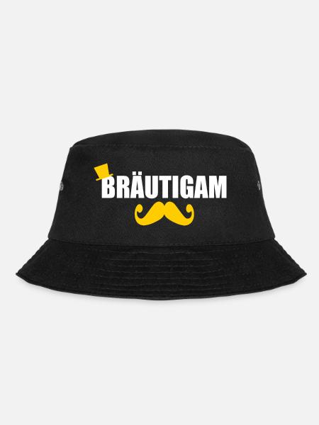 Bräutigam - Bucket Hat - Schwarz