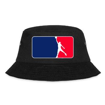 Basketball Logo - Bucket Hat - Schwarz - Vorne - Lela (165cm)