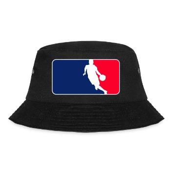 Basketball Logo - Bucket Hat - Schwarz - Vorne - Lela (165cm)