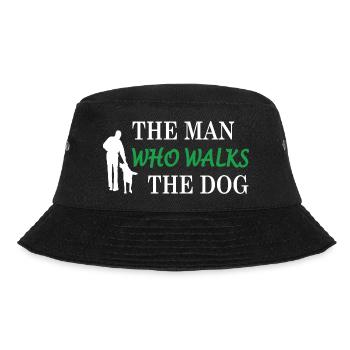 The Man Who Walks The Dog - Bucket Hat - Schwarz - Vorne - Lela (165cm)
