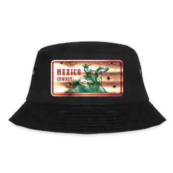 Mexico Cowboy Shield - Bucket Hat - black - Front - Lela (165cm)