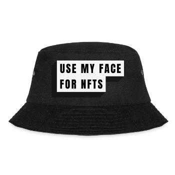 Use my face for NFTs - Bucket Hat - black - Front - Lela (165cm)