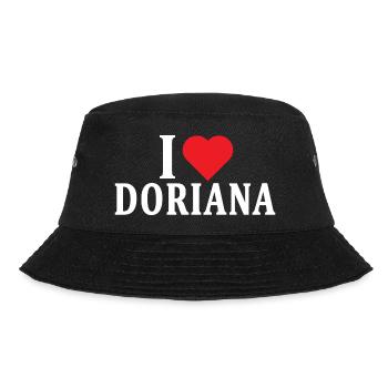 t-shirt I love Doriana t-shirt gift idea - Bucket Hat - black - Front - Lela (165cm)