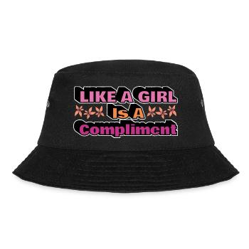 Frauen Gleichberchtigung Design und Feminist - Bucket Hat - Schwarz - Vorne - Lela (165cm)