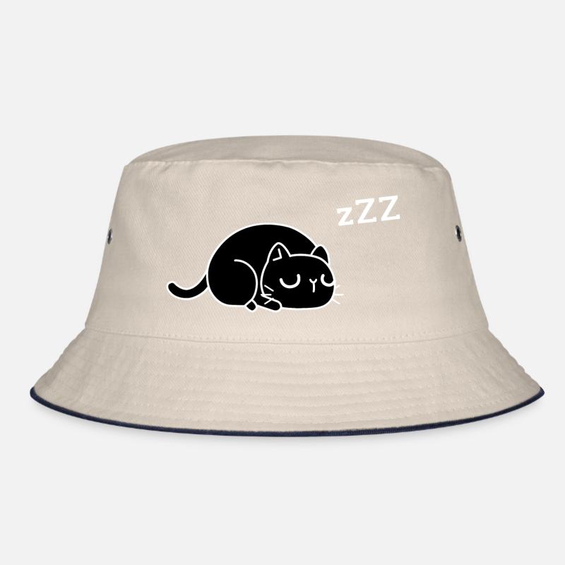 müde Katze Bucket Hat