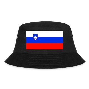 Slowenische Flagge - Bucket Hat - Schwarz - Vorne - Lela (165cm)