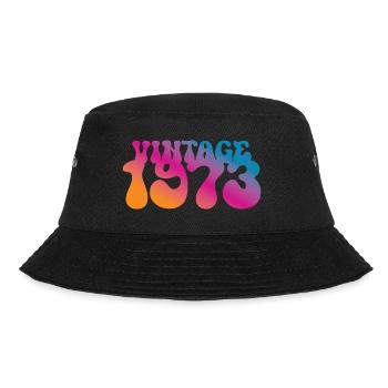 Vintage (1973) - Bucket Hat - black - Front - Lela (165cm)