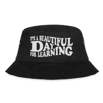 beautiful day for learning - Bucket Hat - Schwarz - Vorne - Lela (165cm)
