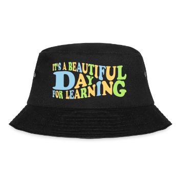 beautiful day for learning - Bucket Hat - Schwarz - Vorne - Lela (165cm)