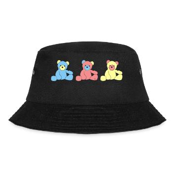 Teddy Bear - Bucket Hat - black - Front - Lela (165cm)