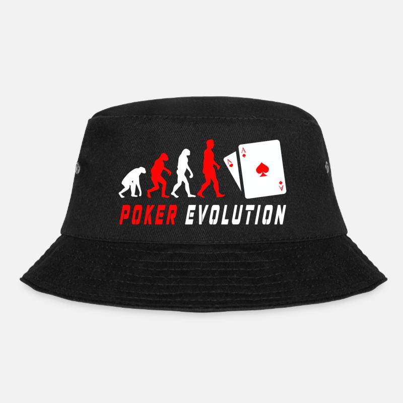 Poker Evolution - Bucket Hat - Schwarz