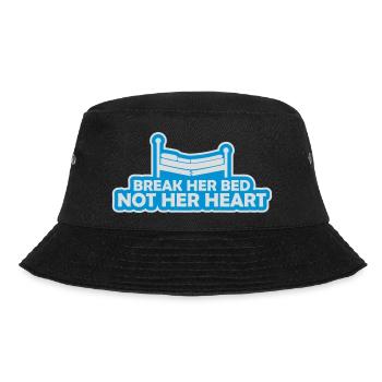 break her bed Quote - Bucket Hat - black - Front - Lela (165cm)