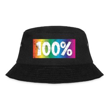 100 % - Bucket Hat - black - Front - Lela (165cm)
