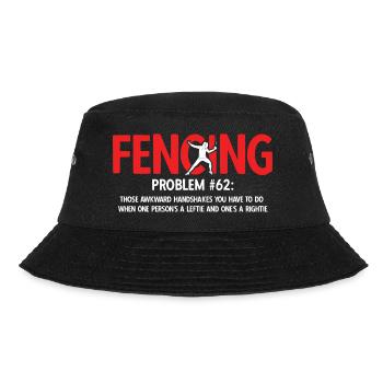 Fechten - Bucket Hat - Schwarz - Vorne - Lela (165cm)