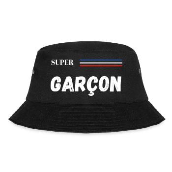 super garçon - t-shirt assorti - Bob - noir - Devant - Lela (165cm)