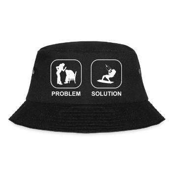 Kitesurfer Windsurfing Kitesurfing Windsurfer - Bucket Hat - Schwarz - Vorne - Lela (165cm)