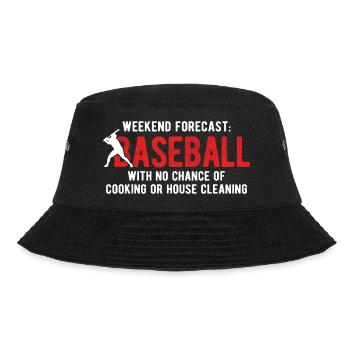 Baseball - Bucket Hat - Schwarz - Vorne - Lela (165cm)