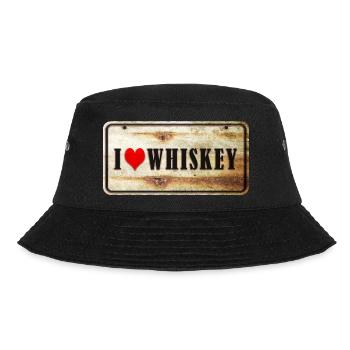 Whisky Vintage Schild - Bucket Hat - Schwarz - Vorne - Lela (165cm)