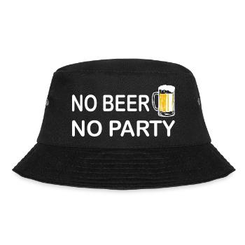 Bier Wein Whiskey Schnaps Alkohol - Bucket Hat - Schwarz - Vorne - Lela (165cm)