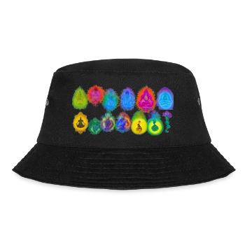 7 Chakra Design: Balance Your Energy and Transform - Bucket Hat - black - Front - Lela (165cm)