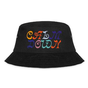 Calm Down - Bucket Hat - Schwarz - Vorne - Lela (165cm)