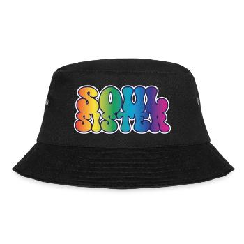 Soul Sister Schwester Beste Freundin - Bucket Hat - Schwarz - Vorne - Lela (165cm)