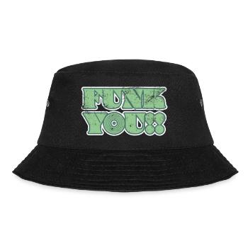 Funk you Musik Spruch - Bucket Hat - Schwarz - Vorne - Lela (165cm)