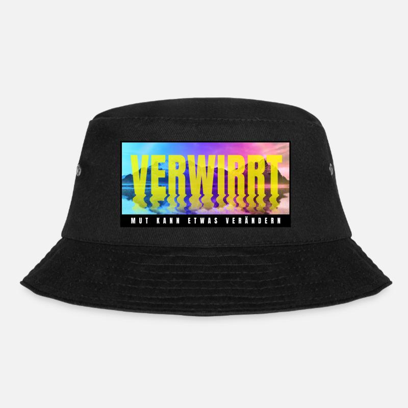verwirrt - Bucket Hat - Schwarz