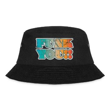 Funk you Musik Spruch - Bucket Hat - Schwarz - Vorne - Lela (165cm)