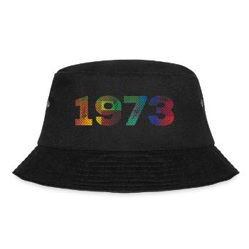 1973 Vintage - Bucket Hat - Schwarz - Vorne - Lela (165cm)