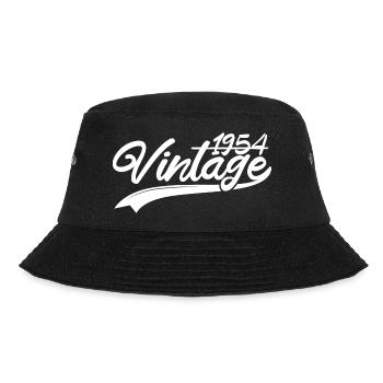Vintage 1954 Birthday Gift 1954 - Bucket Hat - black - Front - Lela (165cm)