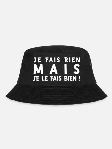 Je ne fais rien mais je le fais bien - Bob - noir