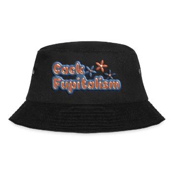 Cack Fupitalism - Bucket Hat - Schwarz - Vorne - Lela (165cm)
